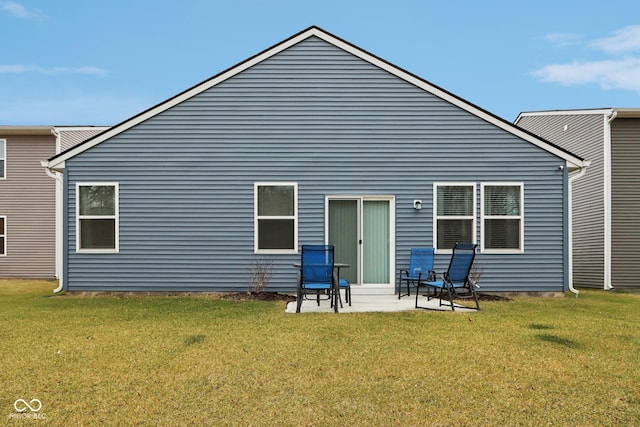10008 Sundley Dr, Indianapolis, IN 46239 - rear view of house featuring a patio area and a yard