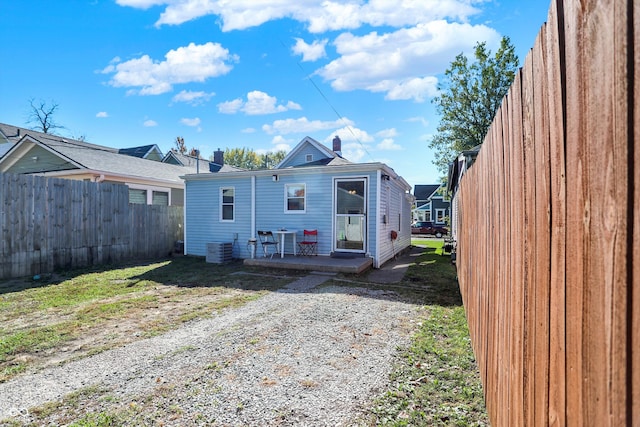 view of back of property