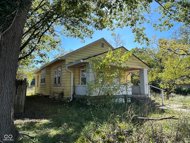 view of side of home