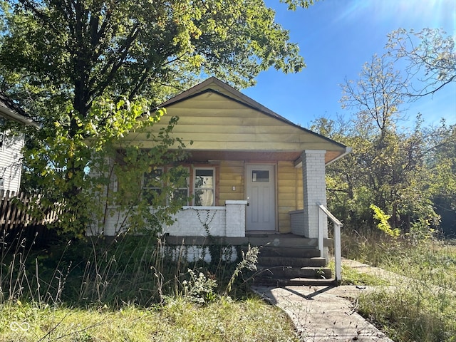 view of bungalow-style home