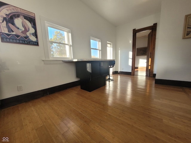 empty room featuring hardwood / wood-style flooring