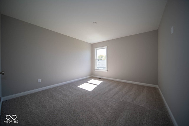 spare room with carpet floors