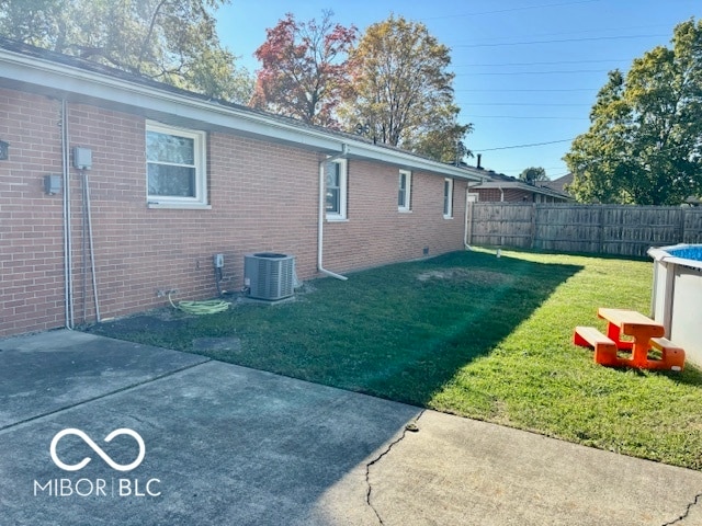 exterior space featuring a patio and central AC unit