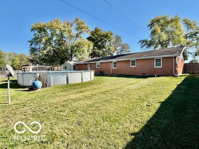 exterior space with a lawn