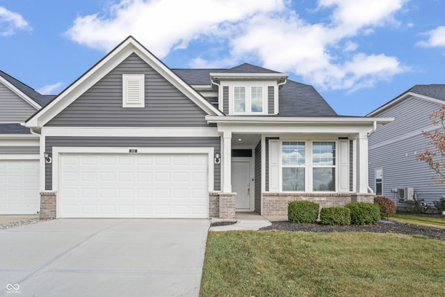 802 Weldon Way, Westfield, IN 46074 - view of front of property with brick siding, concrete driveway, a front lawn, and a garage