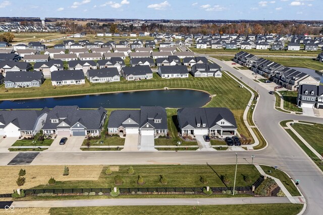 802 Weldon Way, Westfield, IN 46074 - aerial perspective of suburban area with a nearby body of water