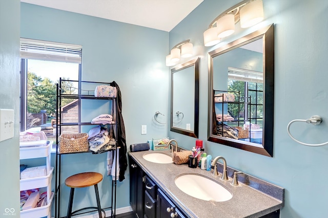 bathroom featuring vanity