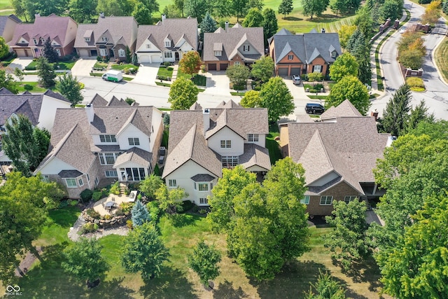 birds eye view of property featuring a residential view