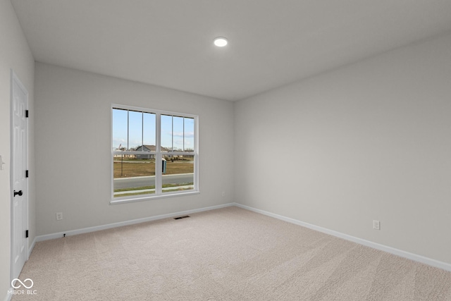 view of carpeted empty room