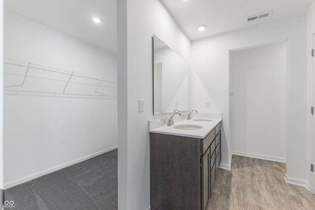 bathroom with vanity