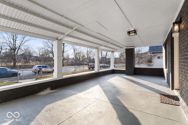 view of patio / terrace with fence