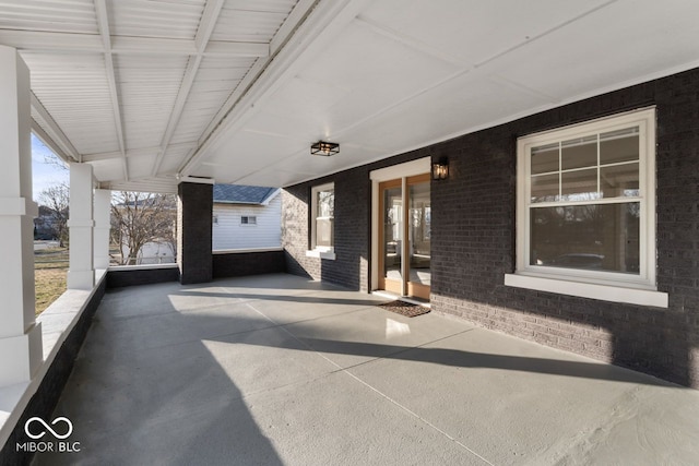 view of patio / terrace featuring covered porch