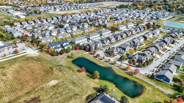 7178 Lockford N, Avon, IN 46123 - bird's eye view with a water view and a residential view