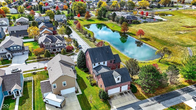 7178 Lockford N, Avon, IN 46123 - drone / aerial view with a residential view and a water view