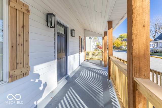 balcony with covered porch