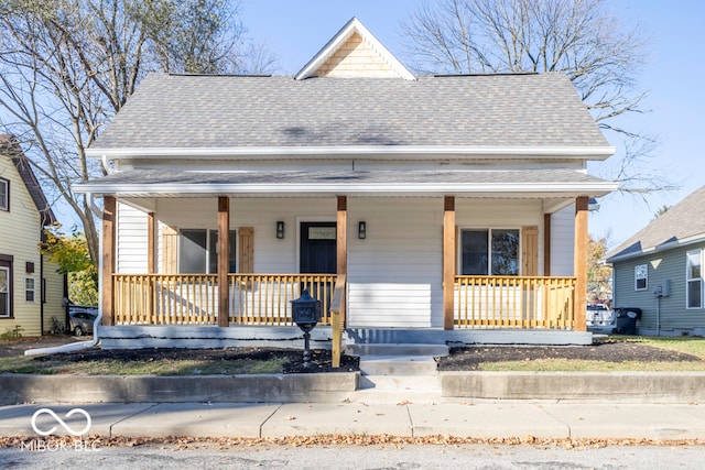 view of front of property featuring a porch