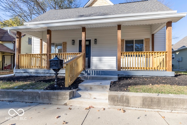 bungalow-style house with a porch