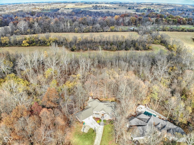 808 Copperfield Xing, Danville, IN 46122 - view from above of property with a forest