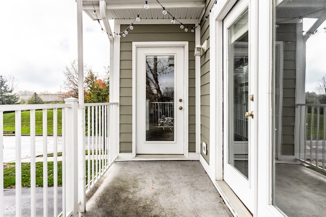 view of entrance to property