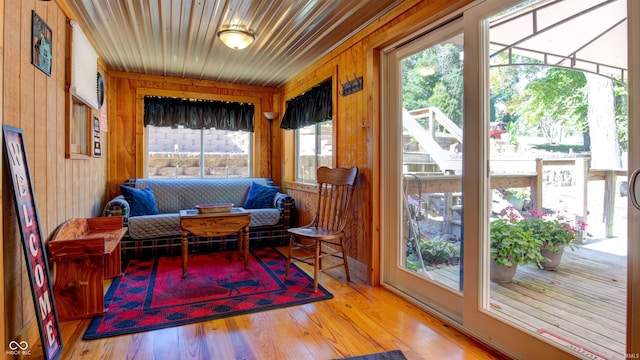 view of sunroom / solarium