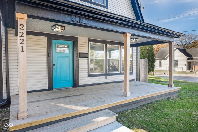 2221 E Michigan St, Indianapolis, IN 46201 - entrance to property with covered porch