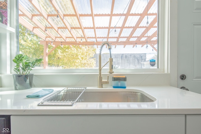 interior details featuring sink