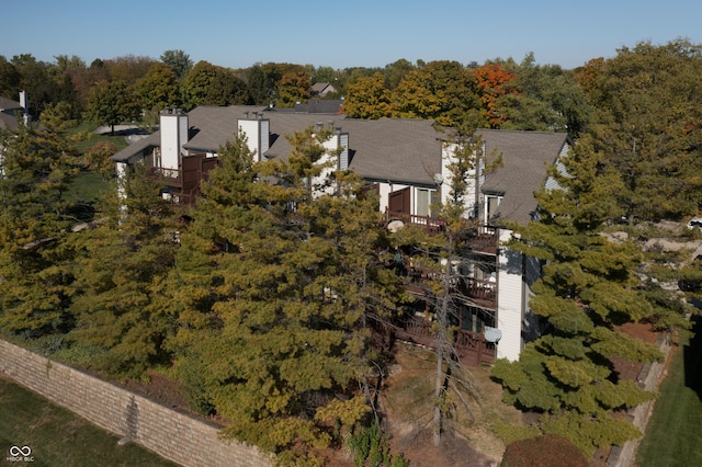 8168 Shorewalk Dr Unit A, Indianapolis, IN 46236 - drone / aerial view featuring a forest view