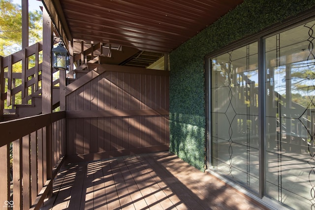 8168 Shorewalk Dr Unit A, Indianapolis, IN 46236 - wooden terrace with stairs