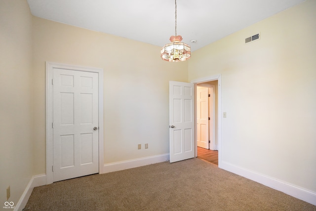 view of carpeted empty room