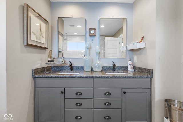 bathroom with vanity