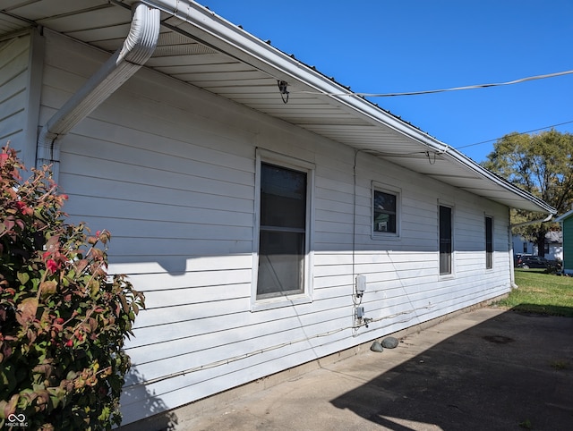 view of home's exterior featuring a patio