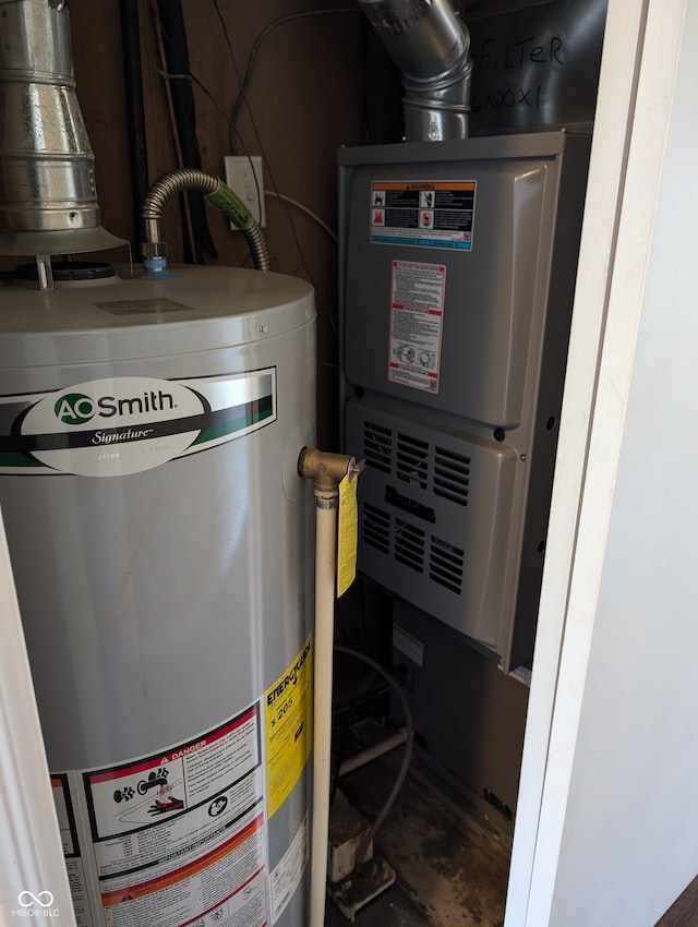 utilities with gas water heater