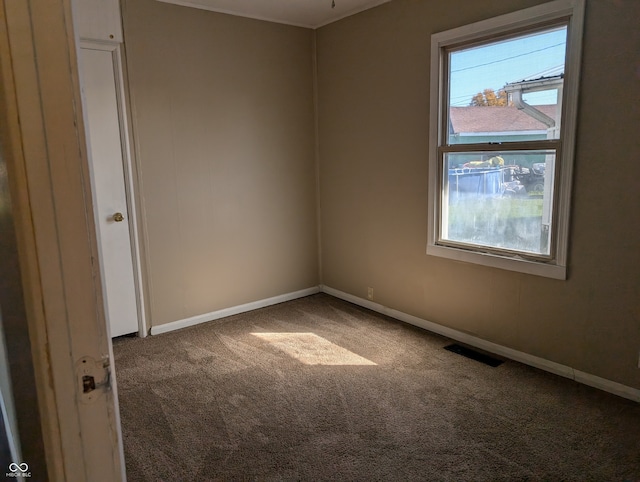 empty room featuring carpet flooring