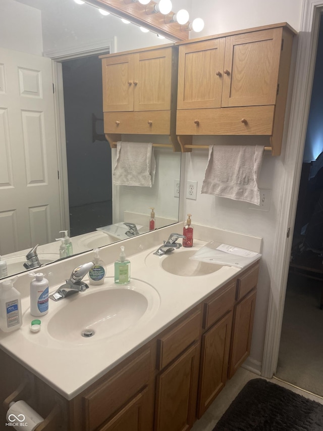 bathroom with vanity