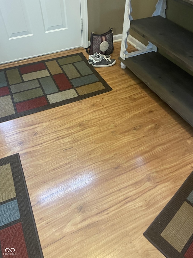 room details featuring hardwood / wood-style flooring