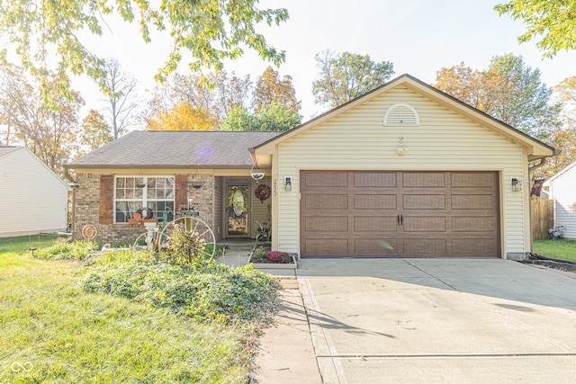 ranch-style house with a garage