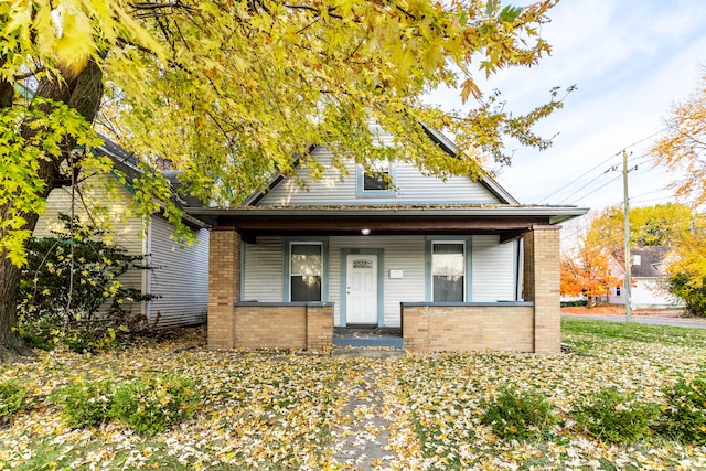 view of front of house featuring covered porch