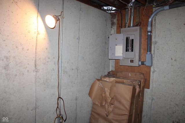 utility room with electric panel