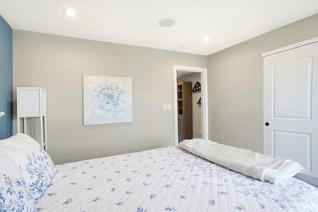 bedroom with a closet