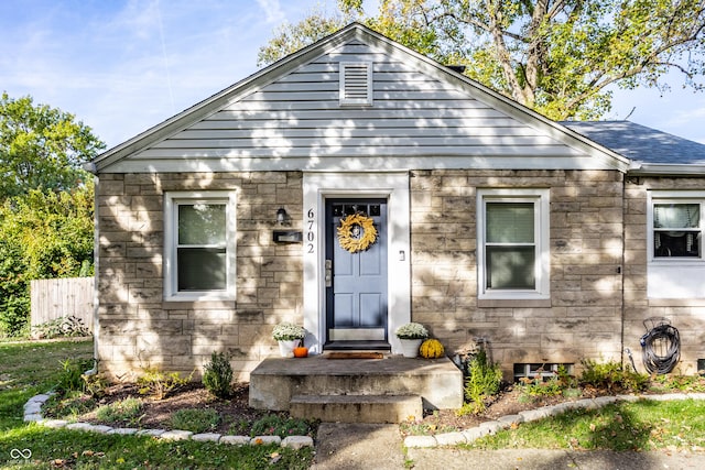 view of bungalow-style house