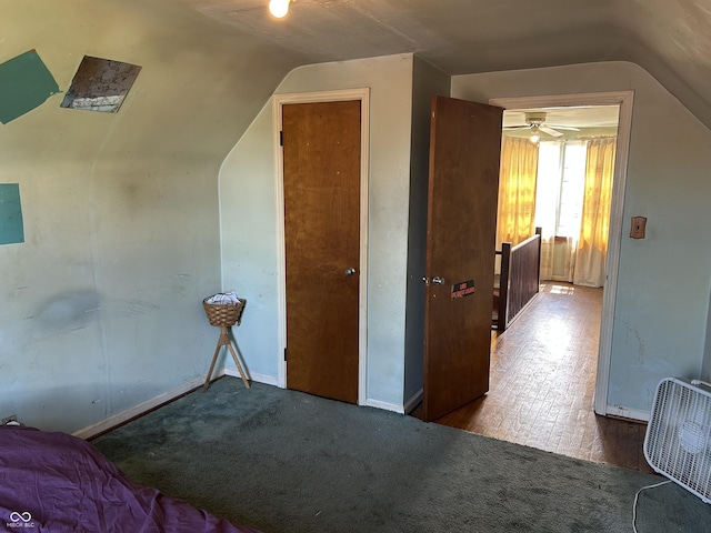 3305 N Keystone Ave, Indianapolis, IN 46218 - carpeted bedroom featuring lofted ceiling