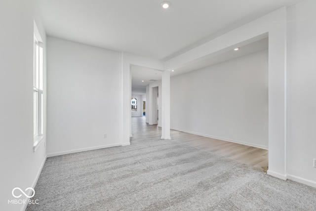 view of carpeted empty room