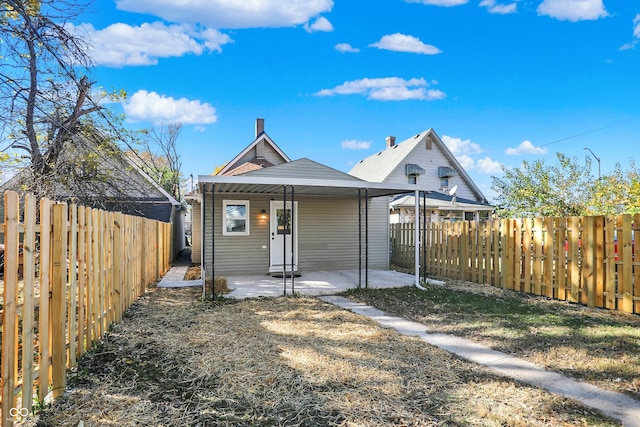 view of back of property