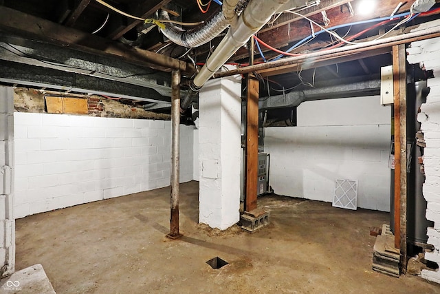 view of basement