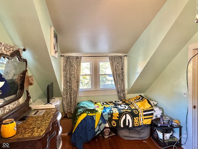 bedroom featuring hardwood / wood-style floors