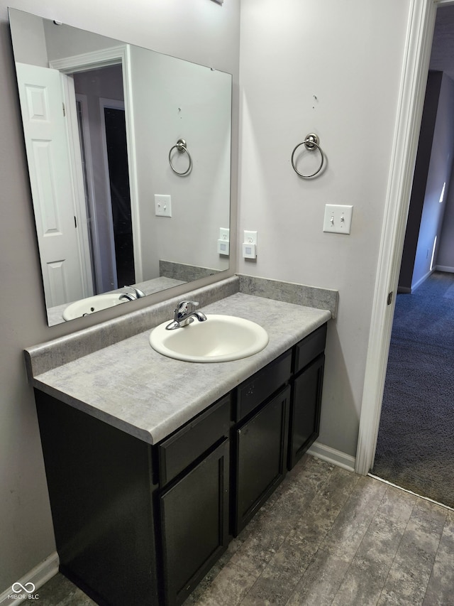 bathroom with vanity