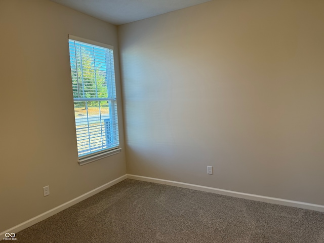 view of carpeted empty room