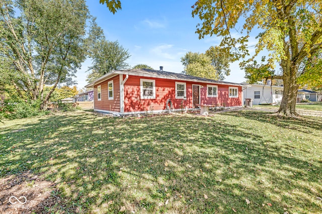 exterior space featuring a yard