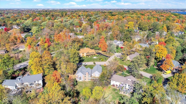 8530 Helmsman Cir, Indianapolis, IN 46256 - aerial perspective of suburban area with a heavily wooded area
