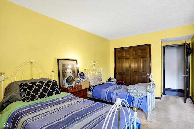 8530 Helmsman Cir, Indianapolis, IN 46256 - bedroom with light colored carpet and a closet